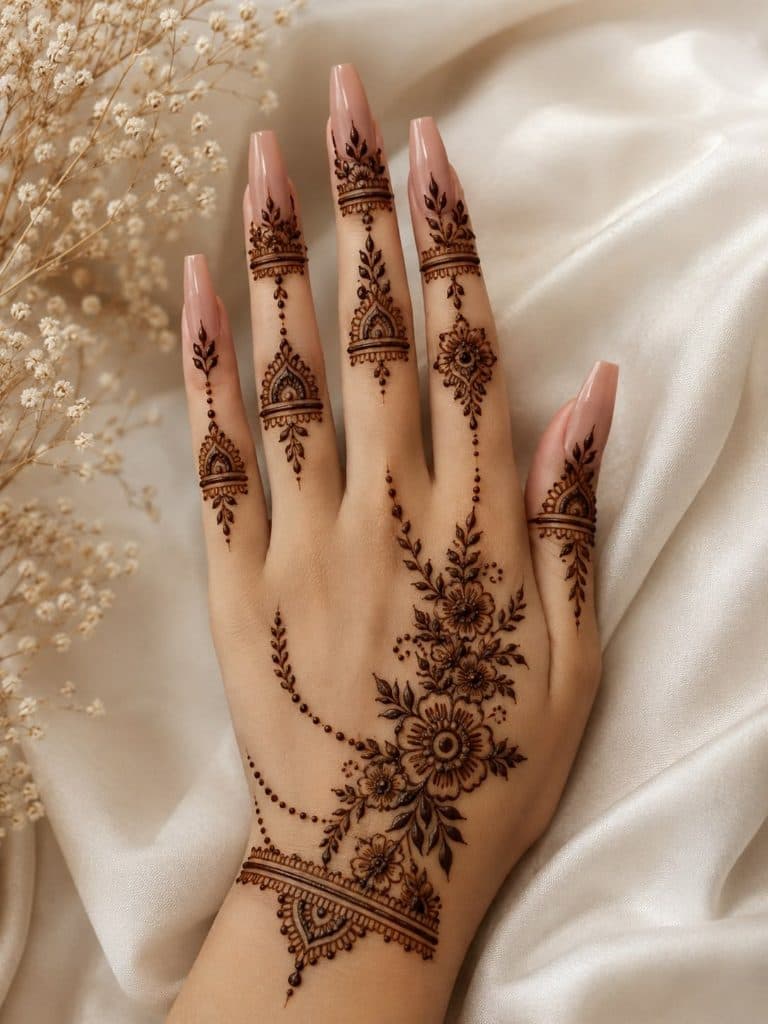 Henna art detail
